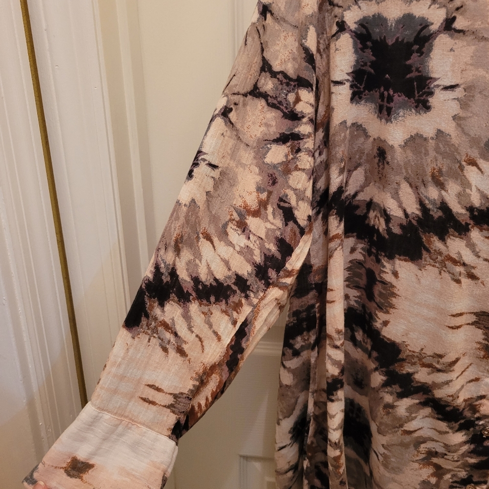 Stylish Abstract Design Camisole Button Down Wome… - image 3